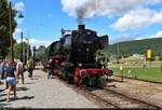 50 2988 (50 988-9 | 052 988-3 | 50 2988 ÜK) präsentiert sich den Fahrgästen im Bahnhof Blumberg-Zollhaus.