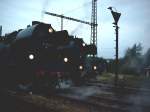 SEM Lok 50 3648 und 65 1049 whrend der Nachtfotoparade im Hilbersdorfer Eisenbahnmuseum zum 14. Heitzhausfest