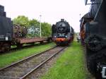 BR 50 3501 beim Dampflokfest in Meiningen am 06.09.08