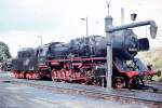 50 0017-9 Bw Berlin-Lichtenberg im August 1978. Damals war man enttuscht, wenn die gleiche Lok an mehreren Tagen hintereinander kam ...