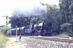 1975 Juni - Abzweig Anger (b.Ratingen) - 052 686 nimmt Anlauf für die Steigung hinauf nach Hofermühle - Flandersbach - Kalksteinbrüche