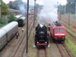 Die 52 8177-9 macht Dampf.Aufgenommen am 21.08.04 in Schneweide