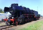 Die Stafurter 52 8184-5 ist die letzte, im RAW Stendal aufgearbeitete Dampflokomotive. Hier im September 2007 auf dem Gelnde des TraditionsBW Stafurt.