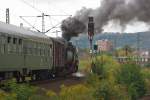 Um 17:40 verabschiedeten sich die Vienenburger Eisenbahnfreunde mit ihrer 52 1360-8 wieder in Richtung Heimat.