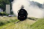 Und noch ein Bild der 52 8168-8 mchte ich zeigen. Kurz vor Pfettrach am Weg Richtung Landshut am 05.06.2011