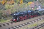 Rund um den Ostbahnhof ist das Motto der an diesem Wochenende stattfindenden Fahrten der Berliner Dampflokfreunde hier am 30.10.11 in Frankfurter Allee (ehemals Stellwerk  Stalinallee Nord )