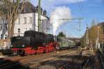 Lahntalbahn - Sonderfahrt Treysa-Limburg mit der Betzdorfer 52 8134 am 29.12.2012  --  Tender voraus bei der Einfahrt in Limburg  --  Weitere Fotos siehe auch auf http://www.schmalspuralbum.de/ und http://www.FGF-Fotoalbum.de/