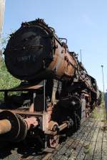 52 8021 am 16.09.2012 im Bw Falkenberg Oberer Bahnhof.