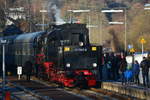 In Westerburg wurde nach dem unerbittlichen Durst der 52 1360-8 die Lok umgesetzt.