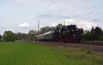 Die Leipziger Eisenbahnfreunde unternahmen am 28.04.19 eine Sonderfahrt nach Ferropolis. Am Nachmittag waren sie in Burgkemnitz mit 52 8154 auf dem Rückweg nach Leipzig.