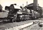 58 3006 in Riesa im Frhjahr 1968 mit Altbau- Tender und nicht abgeschrgten Witte- Blechen.