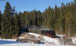 58 311 mit dem DPE 90152 (Titisee-Seebrugg) bei Altglashütten-Falkau 31.12.13