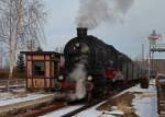 Nach Filmaufnahmen in Grlitz ging es am 26.03.2013 fr die 58 311 und ihre Donnerbchsen wieder zurck nach Ettlingen.