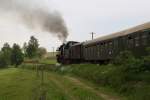 65 1049-9 ist mit dem Oldiexpress (aber ohne Peter Orloff) am 22.05.09 zwischen Walthersdorf und Sehma  unterwegs.