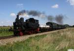 70 083 des Bayerischen Localbahn Verein mit Sonderzug Alttting-Mhldorf, KBS 942 Mhldorf-Burghausen, fotografiert bei Heiligenstatt am 05.09.2010