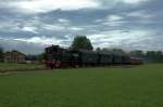 70 083 & der Vt der Passauer Eisenbahnfreunde kurz vor dem Ziel Tegernsee am 13.09.15 bei Moosrain