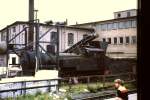 Eine preuische T 12 als stationre Heizanlage, aufgenommen bei einem Zwischenhalt aus dem D-Zug von Berlin nach Stralsund 1976.