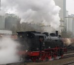 75 1118 der Ulmer Eisenbahnfreunde e.V. auf Rangierfahrt im Bahnhof Schelklingen.
30.03.2013