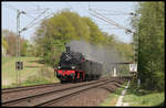 Der erste Zug zur Landesgartenschau 2018 in Bad Iburg war dieser Sonderzug mit 78468 und geladenen Gästen am 21.4.2018.