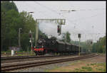 78468 dampfte am 10.5.2018 um 8.39 Uhr mit dem DPE 20171 nach Bielefeld durch den Bahnhof Hasbergen.