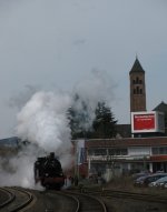 78 468 beim umsetzen im Bahnhof Gerolstein um sich an das andere Ende ihres Zuges zu setzen.