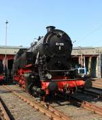 Die 82 008 (ex 082 008-4) am 23.04.2011 im Sdwestflische Eisenbahnmuseum in Siegen. Die Lok wurde 1951 unter Fabriknummer 2884 bei Krupp gebaut.