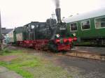 89 6009 am 24.05.05 im Bw Nossen,kurz   bevor sie wieder nach Dresden fhrt.