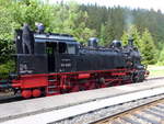 Rennsteigbahn 94 1538 mit dem DPN 20059 nach Ilmenau, am 12.05.2018 im Bahnhof Katzhütte.