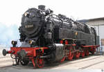 95 0009-1 der Pressnitztalbahn vor dem Lokschuppen in Sonneberg, Thüringen.