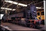 Eisenbahn Museum Bochum Dahlhausen am 11.5.1991: Tenderlok 950028 der ehemalichen DR