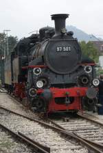 150 Jahre Eisenbahn in Reutlingen. Zahnradlok 97 501 der ZHL Westbahnhof in Reutlingen am 18.09.2009