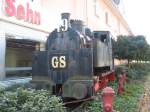 Eine Rangierlok von Saarland Rohlprodukte, Gnther Sehn gebaut.  Kein Bauhreihe oder Baujahr am Fabrikschild.  Sie war 15/10/2005 in Beeden (Saar) (bei Homburg) fotografiert.