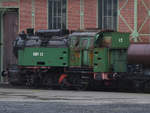 Die Dampflokomotive EBV 12 des Eschweiler Bergwerksvereines, abgestellt auf dem Museumsgelände der Henrichshütte.