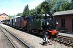 IK Nummer 54 mit IK-Zug, fotografiert im Bahnhof Bertsdorf zur Historik Mobil am 06.08.2022