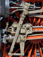 Kreuzkopf der Dampflokomotive 19 017 im Eisenbahnmuseum Dresden-Altstadt.