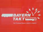 Bayern Takt Werbung an einen 642er am 08.08.08 in Kempten Bhf 