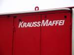 Krauss Maffei Beschriftung der Lok D9 der Hafenbahn Frankfurt am 11.10.13