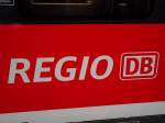 Regio DB Logo am 13.02.14 in Frankfurt am Main Hbf 