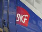 SNCF Logo am 12.07.14 in Frankfurt am Main Hbf 