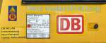 Anschriften am DB GAF von Netz Instandhaltung auf dem Bahnhof Fulda. - 11.09.215