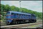 V 200.01 der PEG ex CD 781436 am 13.5.1991 im Bahnhof Stolberg.