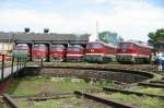 120 198, 269, 274, 295 + 132 004 und 158 beim Eisenbahnfest Weimar, 26.05.07