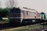 Auf der berfhrung von Hermeskeil nach Nymburg (CZ) machte 220 355 einen zwischestopp in Dresden-Friedrichstadt.22.04.00