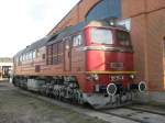 BR 120 274, ein Vertreter der Taigatrommel im BW Arnstadt, in Thringen, anlsslich des Dampflokfestes am 16.09.2012