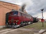 120 274-6 zu sehen am 05.04.15 im Bw Arnstadt.