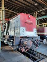 DB Museum 202 380-3 am 19.09.2020 beim Eisenbahnfest im Bw Arnstadt.