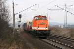 LOCON 201 mit S-Bahn berfhrung am 10.02.2011 auf dem sdlichen Berliner Aussenring