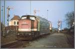 Sandwichzug Wernigerode - Halberstadt mit V 202582-3 + Doppelstockwageneinheit+ V202 xxxx (Archiv 12/94)