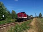 112 646 mit Sonderzug von Kamenz nach Altenberg in Gelenau(bei Kamenz) am 17.07.06