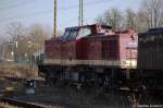 202 483-4 in Stendal und wird in das RAW Stendal geschoben. 22.02.2011